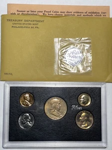 1961 U.S. Silver Proof Set In Plastic Holder w/OGP Envelope Beautifully Toned - Picture 1 of 17