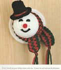 Christmas Snowman Doorknob Cover - Worsted weight yarn -Crochet Pattern ONLY