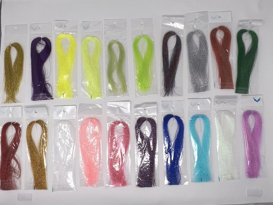 Krystal Flash  Fly Tying Material - 20 COLORS  FLASHABOU 12inch 150 Strands - Image 1 of 1