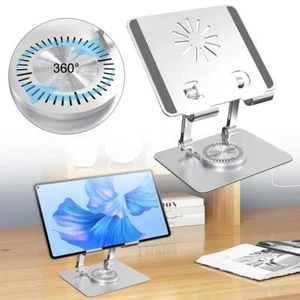 Swivel Tablet Desk Stand Aluminum Alloy Holder Desktop Phone Bracket Foldable ! - Picture 1 of 8