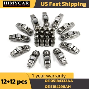 12 Rocker Arm 12 Lifters Kit for Mopar Chrysler Dodge Jeep Ram 3.6L V6 - Picture 1 of 6