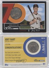 2019 Heritage Minor League Edition 1970 Mint Relics Black Quarter /50 Joey Bart