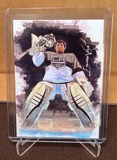 Edward Vela Art Card - Auto /25 - JONATHAN QUICK - Los Angeles Kings
