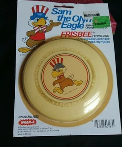 NOS Wham-o Frisbee Pocket Pro 4 3/4" 25G 1984 Sam Olympic Eagle confezione bianco - Foto 1 di 7