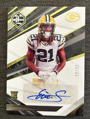 2021 Limited Gold Spotlight Autographs #187 Eric Stokes RC Auto /99 Packers - Image 1 of 2