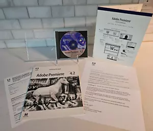Adobe Premiere Version 4.2 Apple Macintosh CD, Get Started, Quick Referenc Guide - Picture 1 of 3