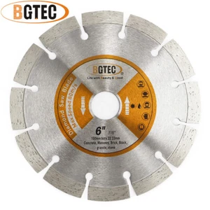 Diamond Concrete Cutting Disc Marble Tile Granite Saw Blade 6 inch+Free Shipping - Picture 1 of 9