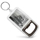 Bottle Opener Keyring Bw - Classic Car Driving American Cool  #41285