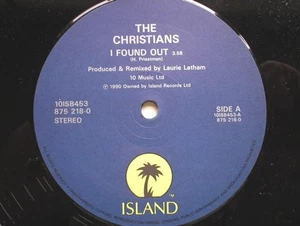 Christians I Found Out 10" Island 10ISB453 EX 1990 10 inch single in plain wh... - Imagen 1 de 5