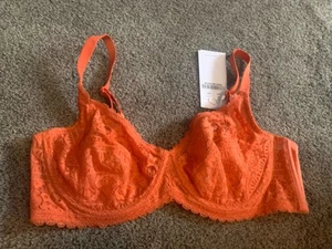 HSIA Orange Lace Bra Size 36C - Picture 1 of 2