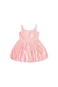 Love Shack Fancy Girls Eilie Velvet Mini Pink Dress With Bows 10yrs $265 - Picture 1 of 7