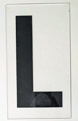 Пластиковое оргстекло высотой 10 дюймов шатер знак замена буква L - Изображение 1 из 3