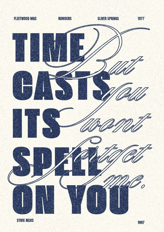 Silver Springs Stevie Nicks Fleetwood Mac Poster