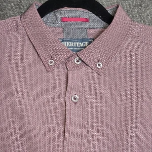 Heritage Men's Report Collection 4-Way Stretch Button Shirt Sz XL Geometric - Picture 1 of 10