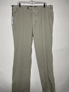 NWT PT Torino Khaki Tan Lightweight Silk Blend Silkochino Chino Pants 56 - Picture 1 of 11