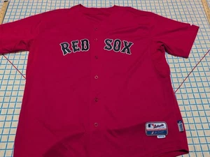 MLB Boston Red Sox #15 Pedroia rot Trikot Majestic Herren 2XL -54 Coolbase ~12 - Bild 1 von 8