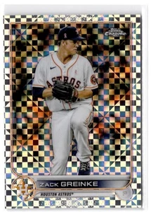 2022 Topps Chrome Zack Greinke #5 X-Fractor Houston Astros - Picture 1 of 2