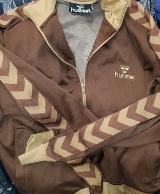 Chándal Hummel Top Para Hombre XL Marrón Chaqueta de Pista Fútbol Deportes Foto 1 de 2