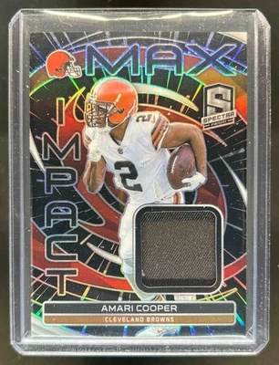 2023 Panini Spectra Amari Cooper Max Impact Jersey Hyper #47/75 коричневая - Изображение 1 из 2