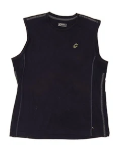 LOTTO Mens Vest Top UK 44/46 Large Navy Blue Cotton DM37 - Picture 1 of 5