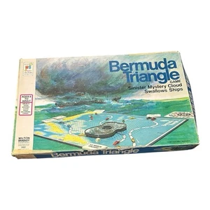Vintage 1976 Milton Bradley Bermuda Triangle Board Game - Complete damaged box - Bild 1 von 6