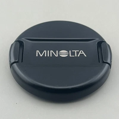 Minolta 49mm Snap-On Black/Silver Front Lens Cap LF-1149 GENUINE OEM Japan - Image 1 of 4
