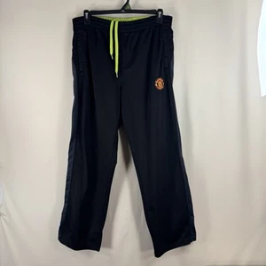 Manchester United Sweatpants Men’s XXL Black Track Joggers Drawstring Pockets - Picture 1 of 16