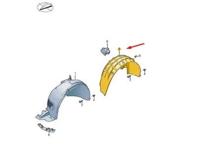 Revestimiento de arco trasero derecho Volkswagen TIGUAN MK3 571810972B NUEVO GENUINO ⭐️VENDEDOR DEL REINO UNIDO⭐️ Foto 1 de 4