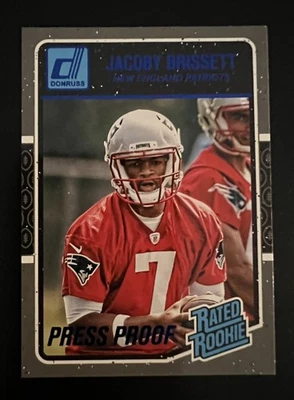 2016🔥Jacoby Brissett🔥Donruss - Clasificado Novatos Prueba de Prensa Azul #370 (RC)   Foto 1 de 2