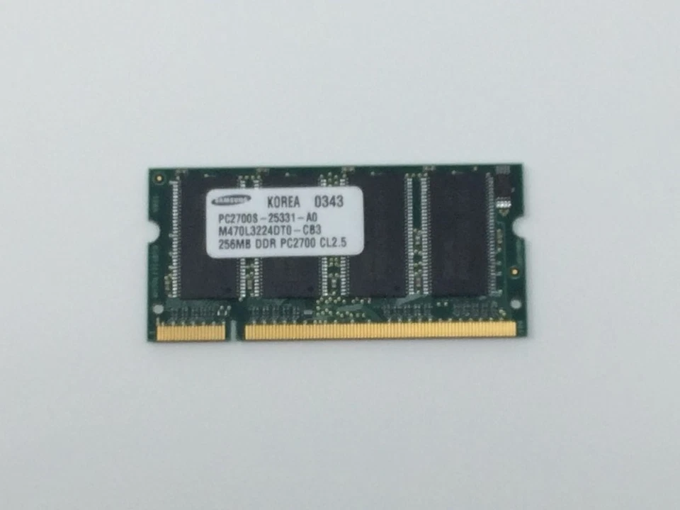 M470L3224DT0-CB3 Samsung 256MB PC2700 DDR-333MHz non-ECC Unbuff 200-Pin SoDimm - Image 1 of 3
