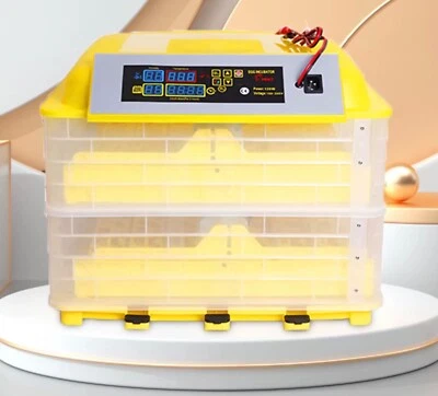 Incubadora inteligente de huevos aves aves pollo AC/DC 96/112 capacidad de huevos Foto 1 de 4