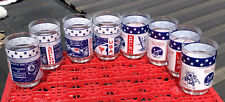 Vintage Lot Of 8 Libbey NASA/Apollo 11 and 13 Glasses- 4 Of Each Space Mission