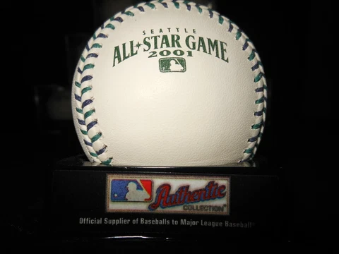 2001 RAWLINGS ALL STAR GAME OFFICIAL BASEBALL - SAFECO FIELD-CAL RIPKEN, JR.-MVP Cover