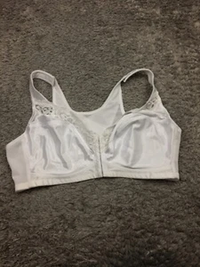 Sujetador Inalámbrico Serenada Algodón Cobertura Completa Sin Forro EE. UU. Talla 48D Blanco Ajustable - Imagen 1 de 11