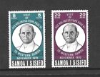 SAMOA 1970 VISIT OF POPE PAUL VI 2 X VALUES