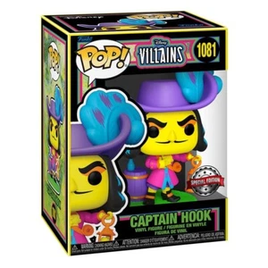 FUNKO POP DISNEY VILLANINS CAPITÁN HOOK UNCINO EDICIÓN ESPECIAL BLACKLIGHT 1081 - Imagen 1 de 2