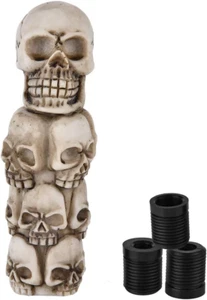 Gear Shift Knob Lever, Skeleton Skull Shift Knob Head Many Faces Car Manual Gear - Picture 1 of 9