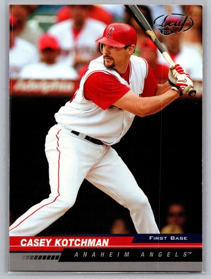 2005 Leaf #2 Casey Kotchman Anaheim Angels MLB Baseball Card - Image 1 of 2