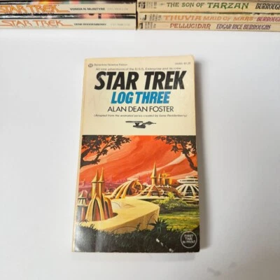 Ballantine Star Trek Log Three Paperback Book 1st Printing 1975 Foster MEGA RARE - Image 1 of 4
