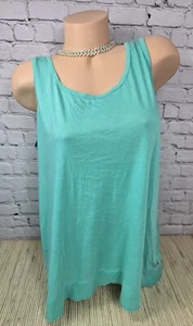 Calvin Klein Performance XL Women's Workout Muscle Tank Top Solid Blue Green - Picture 1 of 20