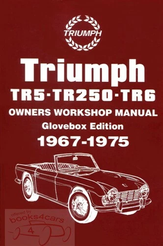 MANUAL DE TALLER TRIUMPH TR6 LIBRO DE SERVICIO Y REPARACIÓN TR250 TR5 - Imagen 1 de 1