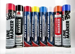 Acrylic Line Marker 750ml Aerosol Spray Paint for Car Park Sports Field or Road - Picture 1 of 12