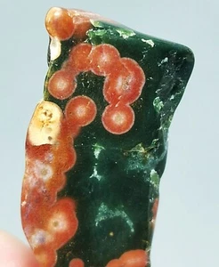 Natural Round Eye 8th Vein Ocean Jasper Agate Quartz Reiki Stone Healing - Picture 1 of 8