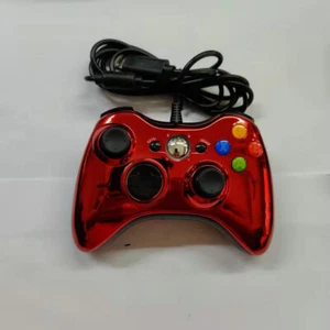 Wired Chrome Controller USB For PC Compatible With Xbox 360 / Windows 7 8 10 11 - Picture 1 of 4