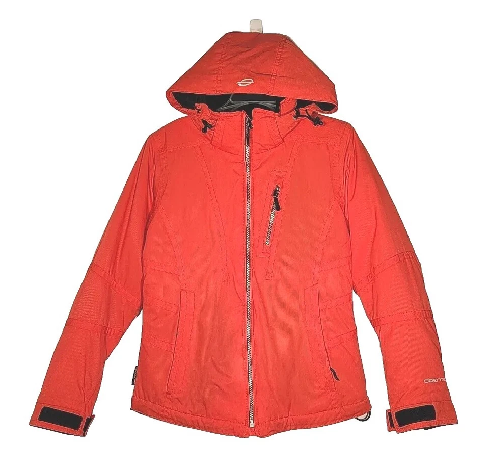 OBERMEYER Chaqueta de Esquí Damas Talla 4 Rojo Aislado Capucha Esquí Snowboard Abrigo, Usado en Excelente Condición  Foto 1 de 4