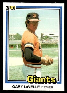 Gary Lavelle 1981 Donruss #314 San Francisco Giants - Picture 1 of 2