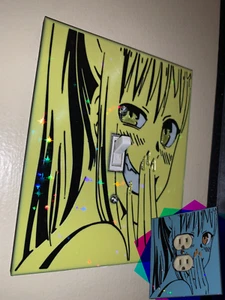 Interruptor de luz y cubierta de salida de niña anime personalizado [HOLOGRÁFICO] - Imagen 1 de 9