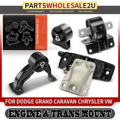 4x Montaje de motor y transmisión para Dodge Grand Caravan Chrysler 2008-2010 Foto 1 de 4
