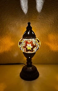 Mosaik Tischlampe S Mosaiklampe orientalische Lampe Samarkand-Lights Gold-Stern - Bild 1 von 5
