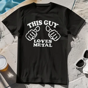 THIS GUY METAL T-SHIRT - Heavy Rock Guitar Sabbath Maiden Priester Gojira Thrash - Bild 1 von 21
